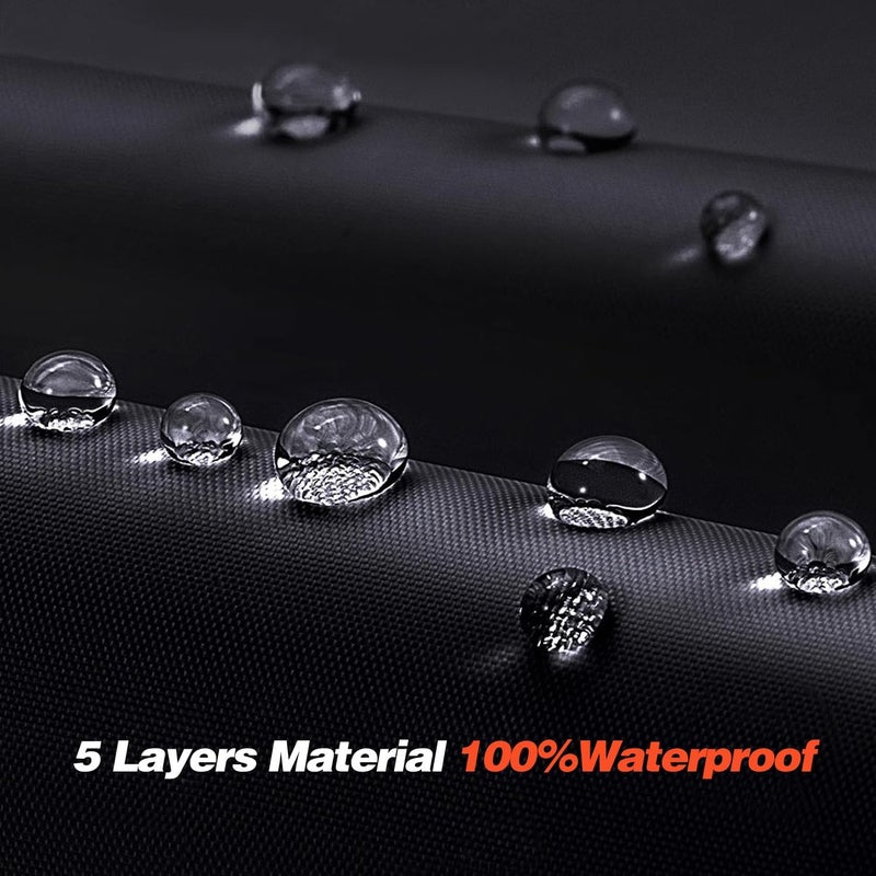 Cotryvox Large SUV Car Cover for Chevy Suburban 100% Waterproof All Weather, Heavy Duty Outdoor Full Exterior Covers Rain Sun Wind UV Protection. - Image 5